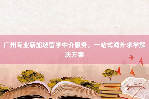 广州专业新加坡留学中介服务，一站式海外求学解决方案